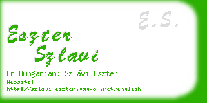 eszter szlavi business card